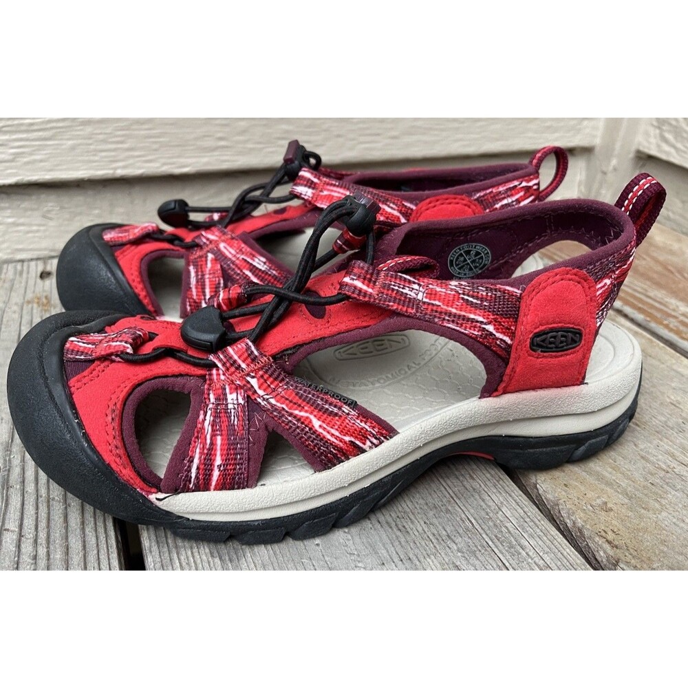 KEEN Venice H2 Women's 6 Waterproof Sport Sandals Hiking - Red - Picture 5 of 11